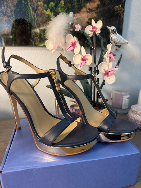 Michael Kors Collection Shoes - NEW Navy Michael Kors Heels US 7.5